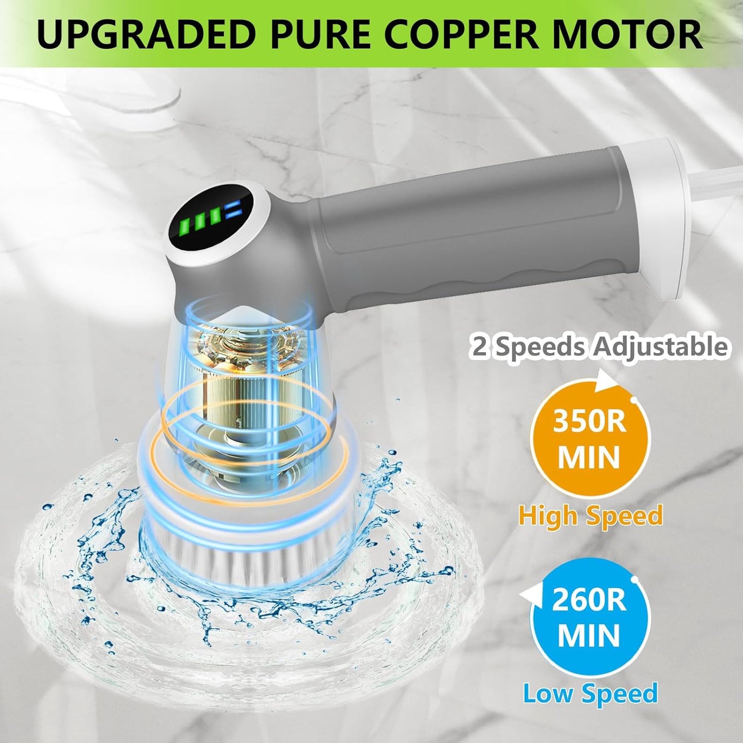 Handheld Electric Dish Scrubber