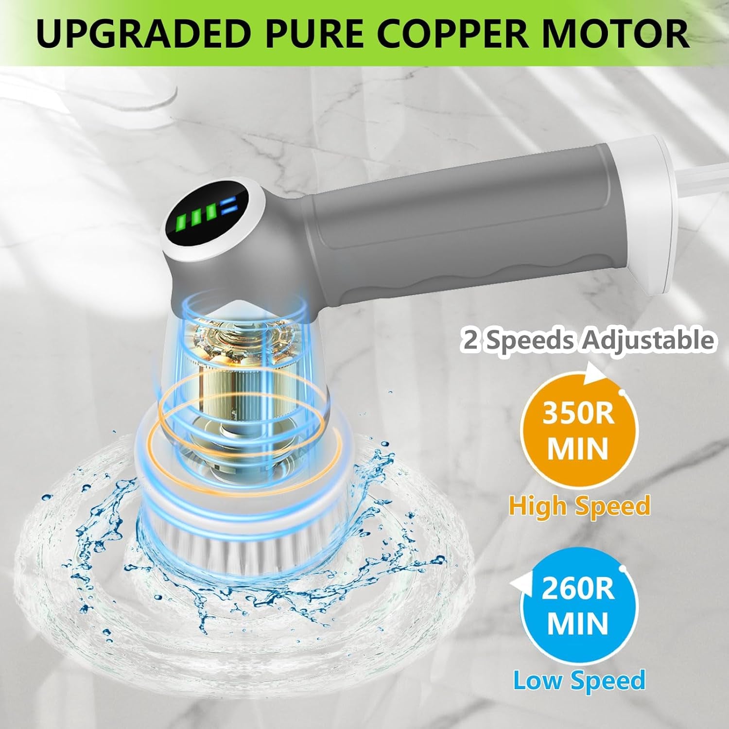 Handheld Electric Dish Scrubber